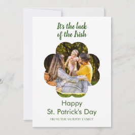 Minimalistisches Glückskleeblatt St. Patrick's Day Feiertagskarte