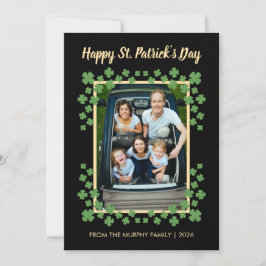 Minimalistisches Glückskleeblatt St. Patrick's Day Feiertagskarte