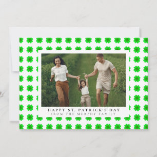 Minimalistisches Glückskleeblatt St. Patrick's Day Feiertagskarte