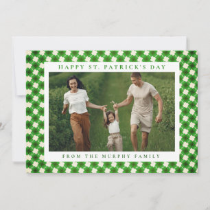 Minimalistisches Glückskleeblatt St. Patrick's Day Feiertagskarte
