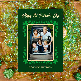Minimalistisches Glückskleeblatt St. Patrick's Day Feiertagskarte