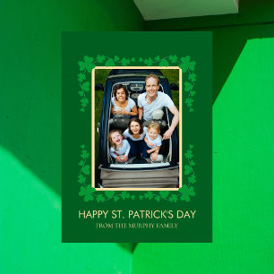 Minimalistisches Glückskleeblatt St. Patrick's Day Feiertagskarte