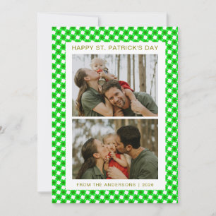Minimalistisches Glückskleeblatt St. Patrick's Day Feiertagskarte