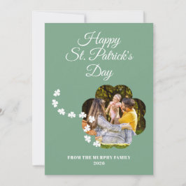 Minimalistisches Glückskleeblatt St. Patrick's Day Feiertagskarte