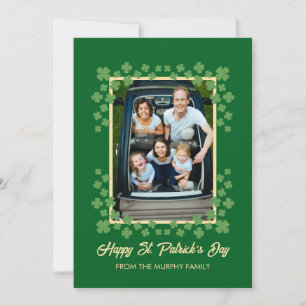 Minimalistisches Glückskleeblatt St. Patrick's Day Feiertagskarte