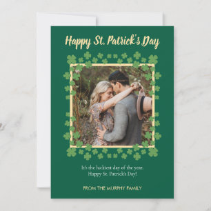 Minimalistisches Glückskleeblatt St. Patrick's Day Feiertagskarte
