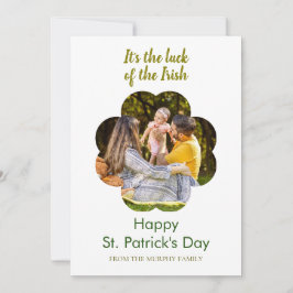 Minimalistisches Glückskleeblatt St. Patrick's Day Feiertagskarte