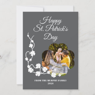Minimalistisches Glückskleeblatt St. Patrick's Day Feiertagskarte