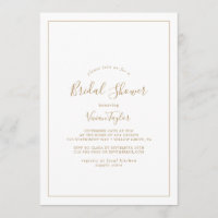 Minimalistisches Gold-Brautparty