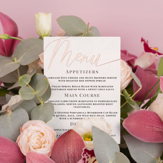 Minimalistisches Gold Script Real Foil Wedding Men Folieneinladung (Von Creator hochgeladen)