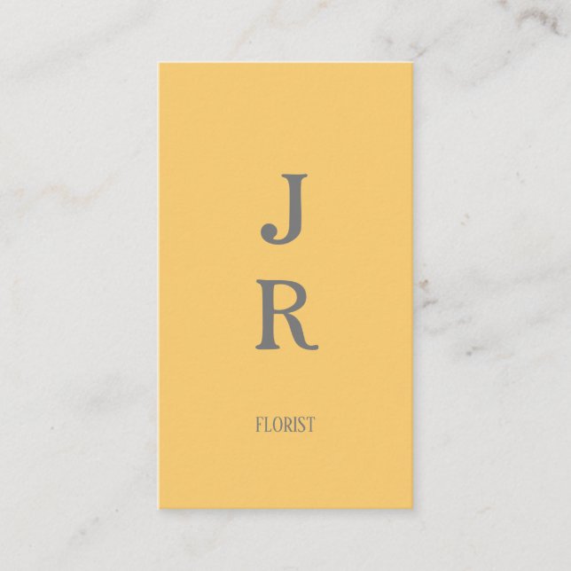 Minimalistisches Gold und Graue Visitenkarte (Vorderseite)