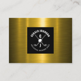 Minimalistisches Golf Monogram Design Visitenkarte