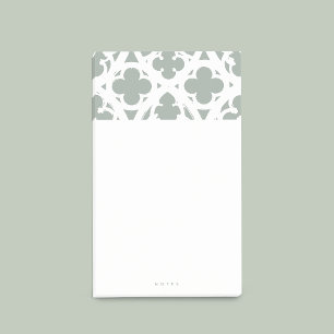 Minimalistisches gotisches Fenster (blasses Olive) Post-it Klebezettel