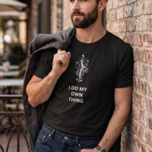 Minimalistisches Grafik-"Ich mache mein eigenes Di T-Shirt