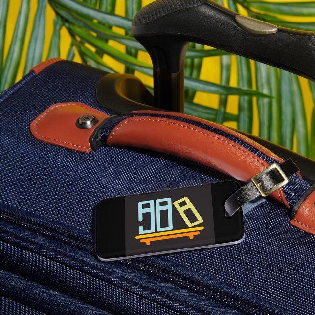 Minimalistisches grafisches Symbol der virtuellen  Gepäckanhänger (Von Creator hochgeladen)