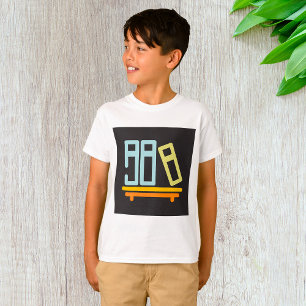 Minimalistisches grafisches Symbol der virtuellen T-Shirt