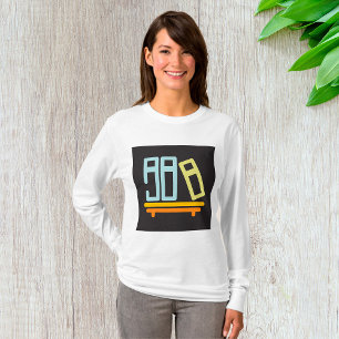Minimalistisches grafisches Symbol der virtuellen T-Shirt