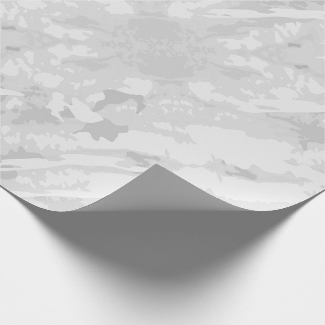 Minimalistisches graues Marmorwackelpapier Geschenkpapier (Ecke)