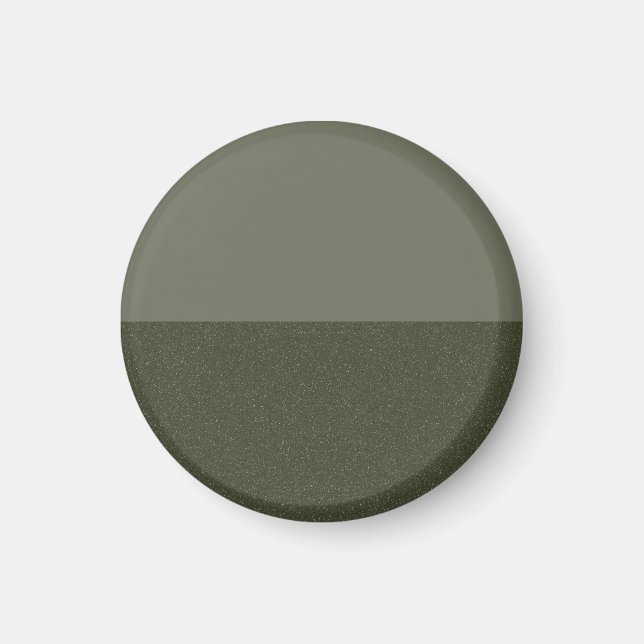 Minimalistisches Green Magnet mit zwei Tonen Moos  (Vorne)