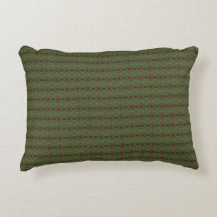 Minimalistisches Green und Red Seamless Muster Thr Dekokissen