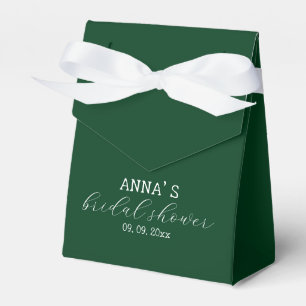 Minimalistisches grün-weißes Brautparty Geschenkschachtel
