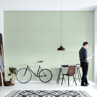 Minimalistisches Grünblatt-Muster Tapete