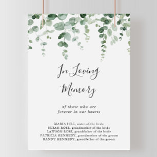 Minimalistisches grünes Eukalyptus-In-liebender-Er Poster
