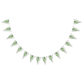 Minimalistisches Grünes Fern-Hochzeitsszeichen Wimpelkette