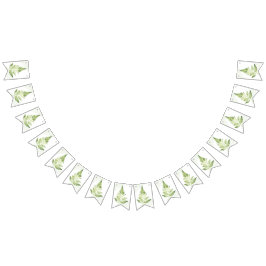 Minimalistisches Grünes Fern-Hochzeitsszeichen Wimpelkette