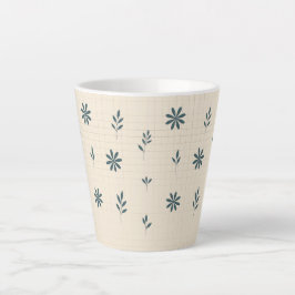 Minimalistisches grünes florales Design klein Milchtasse