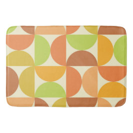 Minimalistisches Halbkreismuster Mitte des Jahrhun Badematte