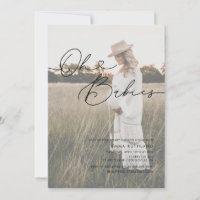 Minimalistisches handgeschriebenes Foto Herz Babyd