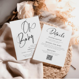 Minimalistisches handgeschriebenes Skript in einem Einladung