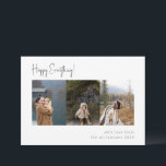 Minimalistisches handgeschriebenes Skript Multi-Fo Feiertagskarte<br><div class="desc">Minimalistisches handgeschriebenes Skript Multi-Foto Vier-Feiertagskarte</div>