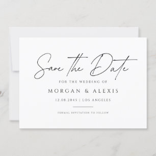 Minimalistisches Handschriftzeichen Save The Date