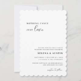 Minimalistisches Handscript Nichts Extravagant nur Einladung