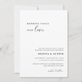 Minimalistisches Handscript Nichts Extravagant nur Einladung