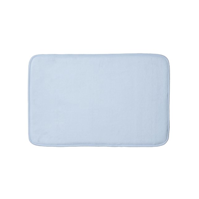 Minimalistisches hellblau schlichtes und modernes badematte (Vorderseite)