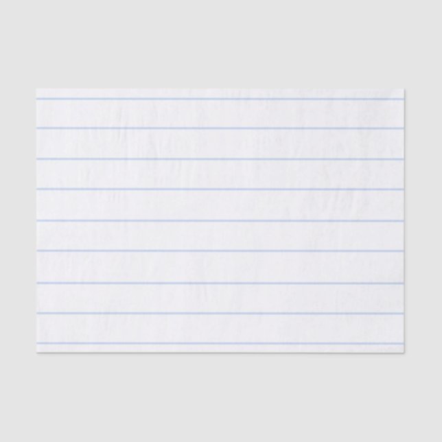 Minimalistisches, hellblau-weiß gestreiftes Muster Seidenpapier (Vorderseite)