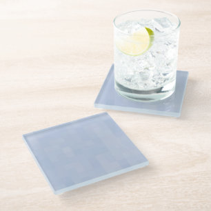 Minimalistisches hellblaues abstraktes Muster, mod Glasuntersetzer
