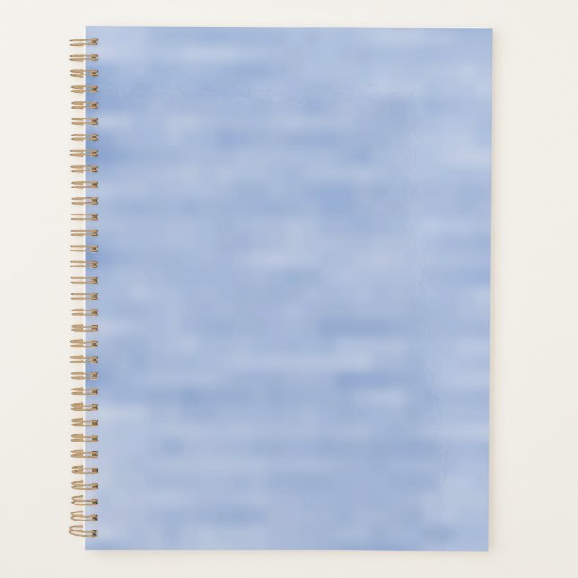 Minimalistisches hellblaues Himmelsmuster abstrakt Planer (Vorderseite)