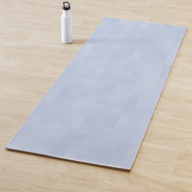 Minimalistisches hellblaues Muster, modern chic Yogamatte (Beispiel)