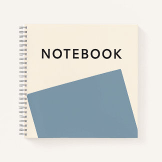 Minimalistisches hellblaues Notebook Notizbuch