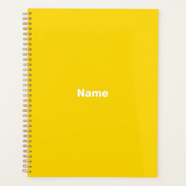 Minimalistisches hellorangefarbenes benutzerdefini planer (Vorderseite)