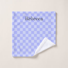 Minimalistisches Himmelblau-Muster mit individuell Waschlappen