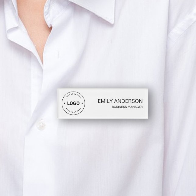 Minimalistisches Hinzufügen eines eigenen Logos Namenschild (Minimalist Add Your Own Logo Name Tag by MINTIC DESIGN STUDIO)