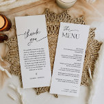 Minimalistisches Hochzeitmenü 4x9 Einladung<br><div class="desc">Everleigh Collection - eine atemberaubende und minimalistische Kollektion mit einem modernen Kalligraphie-Schriftart, der elegant und stilvoll zugleich ist. Diese Kollektion bietet ein zeitloses und elegantes Design, das perfekt für jede Veranstaltung geeignet ist, von Hochzeiten bis hin zu Babyduschen und allem dazwischen. Genießen Sie die Eleganz und Eleganz der Everleigh Collection...</div>