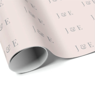 Minimalistisches Hochzeitspapier Warmes Erröten Geschenkpapier