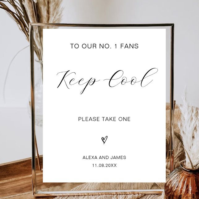 Minimalistisches Hochzeitsprogramm: Unsere Fans de Poster (Von Creator hochgeladen)