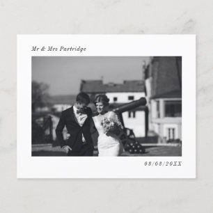 Minimalistisches Hochzeitsszenario - Dankeschön-Fo Flyer